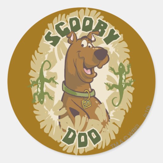 Scooby-Doo Safari Grafik Runder Aufkleber (Vorderseite)