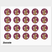 Scooby-Doo Safari Icons Runder Aufkleber (Blatt)