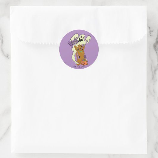 Scooby-Doo | Scooby-Doo Boo Runder Aufkleber (Tasche)