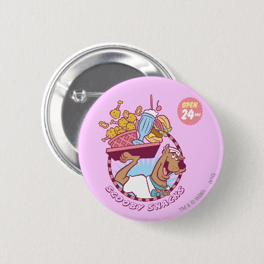 Scooby-Doo "Scooby Snacks" Button (Vorne & Hinten)