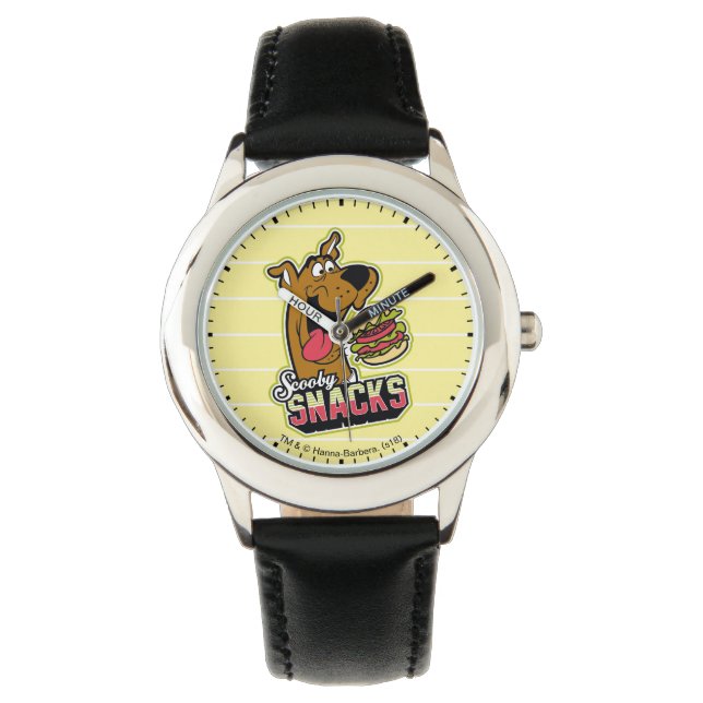 Scooby-Doo "Scooby Snacks" Logo Armbanduhr (Vorderseite)
