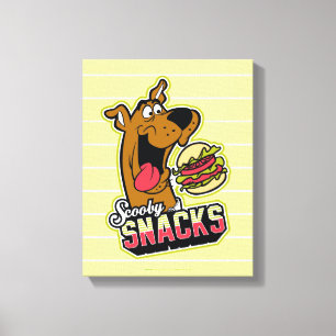 Scooby-Doo "Scooby Snacks" Logo Leinwanddruck