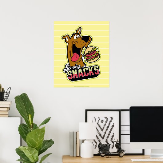 Scooby-Doo "Scooby Snacks" Logo Poster (Heimbüro)