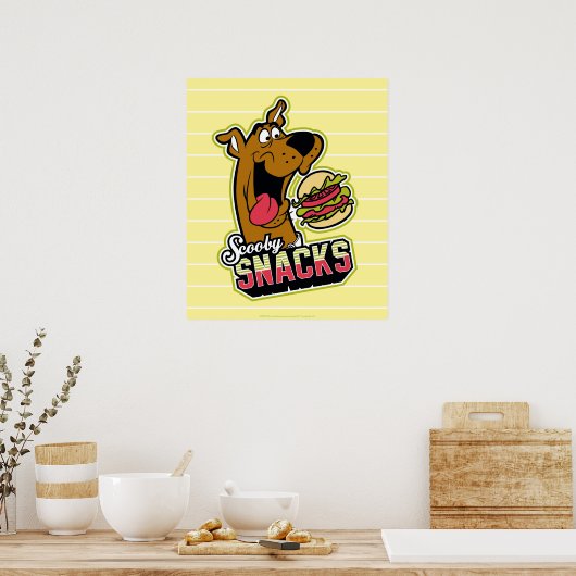 Scooby-Doo "Scooby Snacks" Logo Poster (Küche)