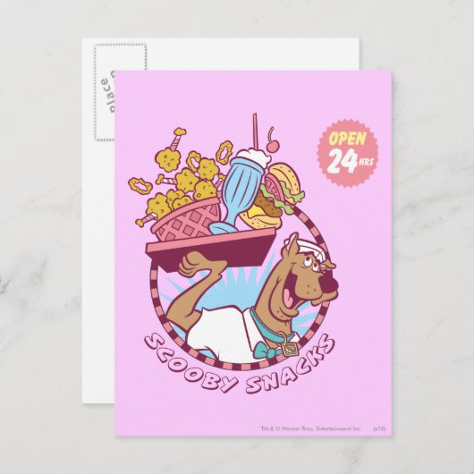 Scooby-Doo "Scooby Snacks" Postkarte (Vorne/Hinten)