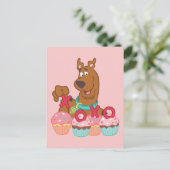 Scooby Doo - Scooby XOXO Cupcakes Postkarte (Stehend Vorderseite)