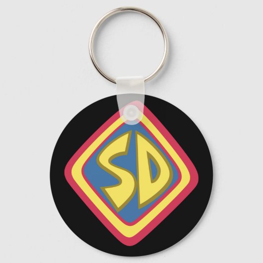 Scooby-Doo "SD"-Symbol Schlüsselanhänger (Vorderseite)