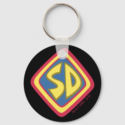 Scooby-Doo "SD"-Symbol Schlüsselanhänger (Rückseite)