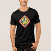 Scooby-Doo "SD"-Symbol Tri-Blend Shirt (Vorderseite)