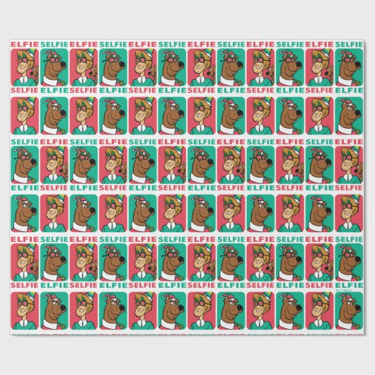 Scooby-Doo & Shaggy "Elfie Selfie" Geschenkpapier (Flach)