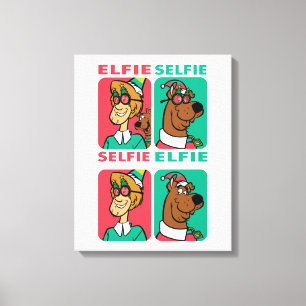 Scooby-Doo & Shaggy "Elfie Selfie" Leinwanddruck