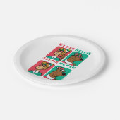 Scooby-Doo & Shaggy "Elfie Selfie" Pappteller (Schrägansicht)