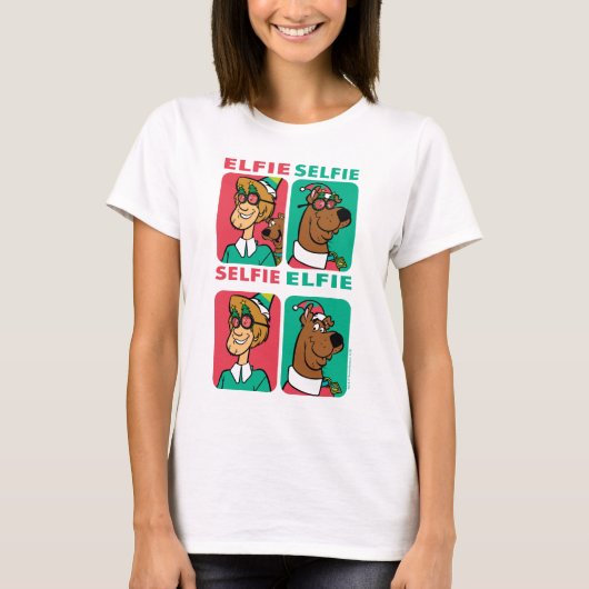 Scooby-Doo & Shaggy "Elfie Selfie" T-Shirt (Vorderseite)