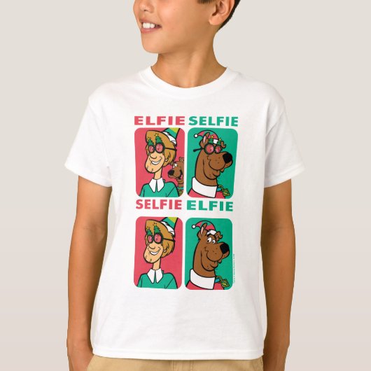 Scooby-Doo & Shaggy "Elfie Selfie" T-Shirt (Vorderseite)