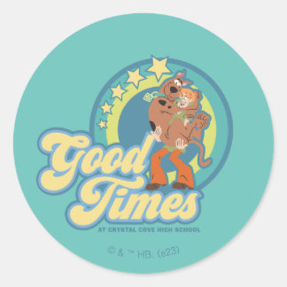 Scooby-Doo & Shaggy Good Times bei Crystal Cove HS Runder Aufkleber