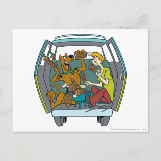 Scooby-Doo & Shaggy in der geheimnisvollen Maschin Postkarte