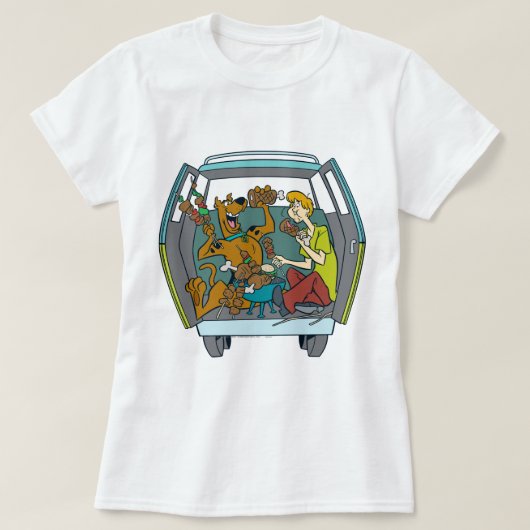 Scooby-Doo & Shaggy in der geheimnisvollen Maschin T-Shirt (Design vorne)