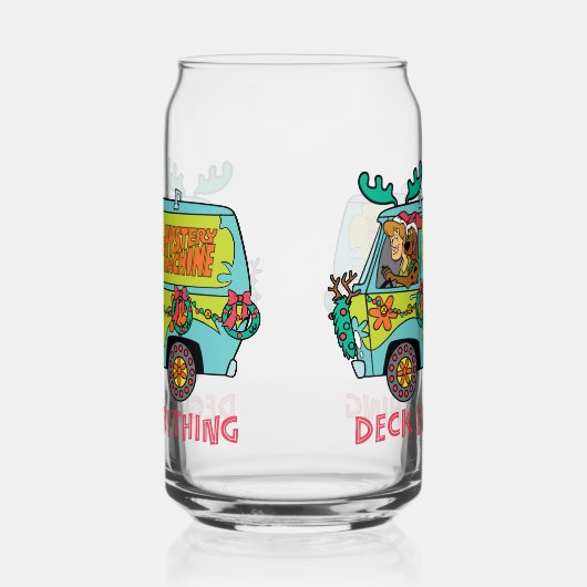 Scooby-Doo & Shaggy in der Holiday Mystery Machine Dosenglas (Links)
