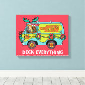 Scooby-Doo & Shaggy in der Holiday Mystery Machine Leinwanddruck (Insitu (Holzboden))