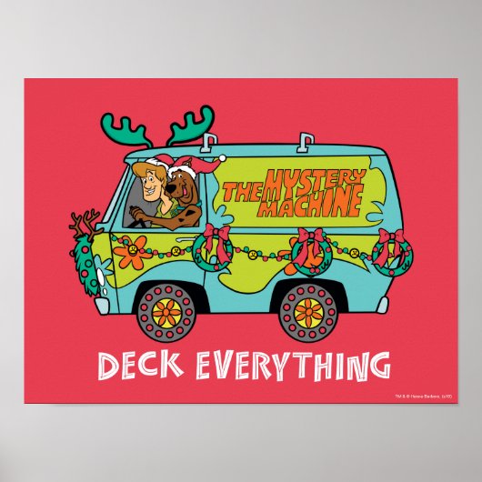 Scooby-Doo & Shaggy in der Holiday Mystery Machine Poster (Vorne)