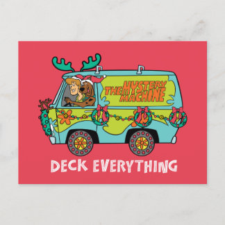 Scooby-Doo & Shaggy In The Holiday Mystery Machine Feiertagspostkarte
