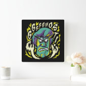 Scooby-Doo | Shaggy Quadratische Wanduhr (Zuhause)