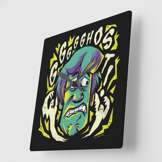 Scooby-Doo | Shaggy Quadratische Wanduhr (Winkel)