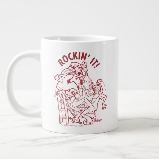 Scooby-Doo & Shaggy Rockin" Es 'Runde des Baumes Jumbo-Tasse (Links)