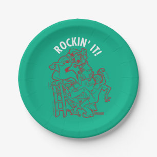 Scooby-Doo & Shaggy Rockin" Es 'Runde des Baumes Pappteller