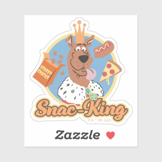 Scooby-Doo Snac-King Aufkleber (Blatt)