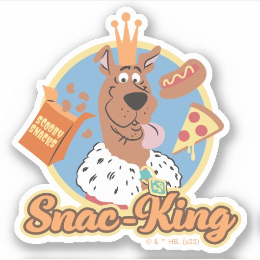 Scooby-Doo Snac-King Aufkleber (Vorderseite)