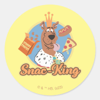 Scooby-Doo Snac-King Runder Aufkleber