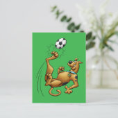 Scooby-Doo Soccer Overhead Kick Airbrush Postkarte (Stehend Vorderseite)
