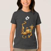 Scooby-Doo Soccer Overhead Kick Airbrush Tri-Blend Shirt (Vorderseite)