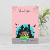 Scooby-Doo Spooktacular Baby Dusche Vielen Dank Einladung (Stehend Vorderseite)