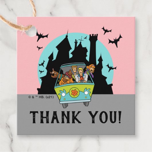 Scooby-Doo Spooktacular Baby Dusche Vielen Dank Geschenkanhänger (Vorderseite)