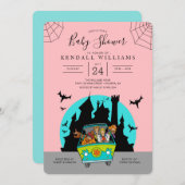 Scooby-Doo Spooktacular Babydusche Einladung (Vorne/Hinten)