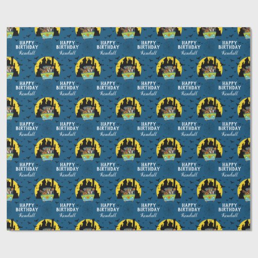 Scooby-Doo Spooktacular Halloween Geburtstag Geschenkpapier (Flach)