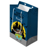 Scooby-Doo Spooktacular Halloween Geburtstag Mittlere Geschenktüte (Vorderseite Schrägansicht)