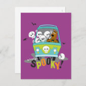 Scooby-Doo Spooky Mystery Machine Postkarte (Vorne/Hinten)
