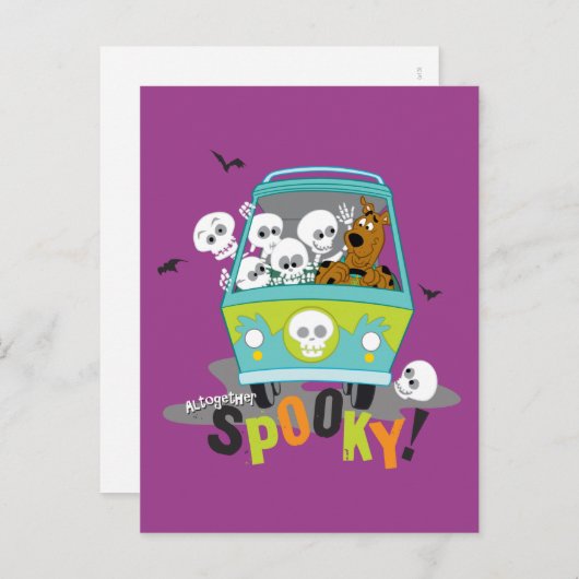 Scooby-Doo Spooky Mystery Machine Postkarte (Vorne/Hinten)
