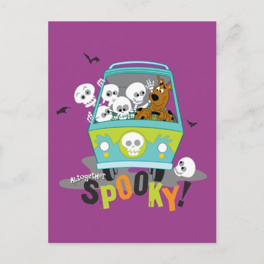 Scooby-Doo Spooky Mystery Machine Postkarte (Vorderseite)
