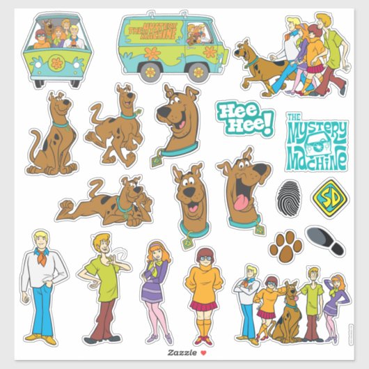 Scooby Doo Sticker Set (Blatt)