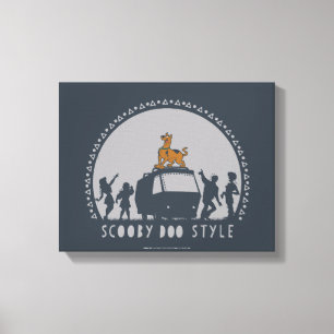 Scooby-Doo Style Tribal Van Silhouette Leinwanddruck