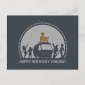 Scooby-Doo Style Tribal Van Silhouette Postkarte (Vorderseite)