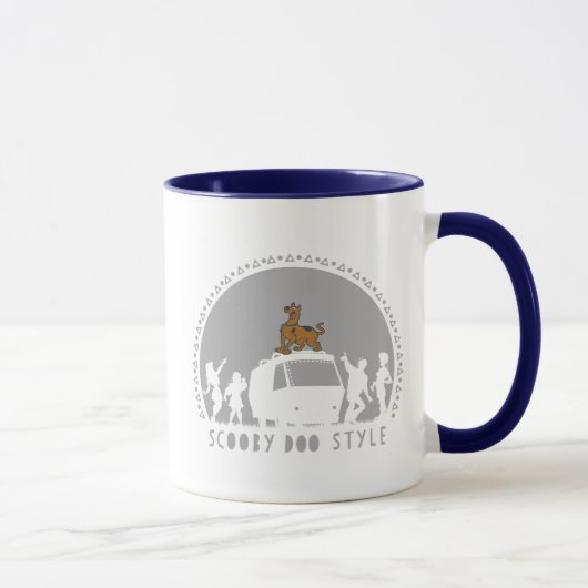 Scooby-Doo Style Tribal Van Silhouette Tasse (Rechts)