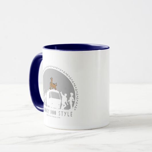Scooby-Doo Style Tribal Van Silhouette Tasse (Vorderseite Links)