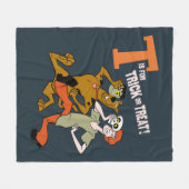 Scooby-Doo | T ist für Trick oder Treat Fleecedecke (Vorderseite (Horizontal))