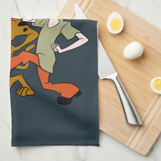 Scooby-Doo | T ist für Trick oder Treat Geschirrtuch (Viertel Falte)