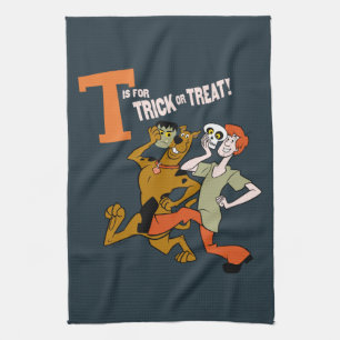 Scooby-Doo T ist für Trick oder Treat Geschirrtuch